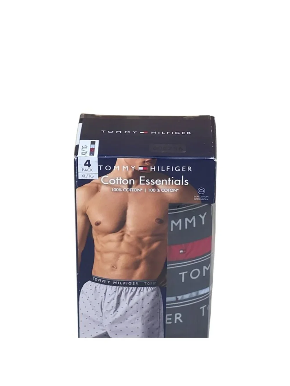 Tommy Hilfiger Cotton Essentials Mens Woven Boxers 4-Pack XL 100% Cotton Soft